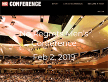 Tablet Screenshot of noregretsconference.org